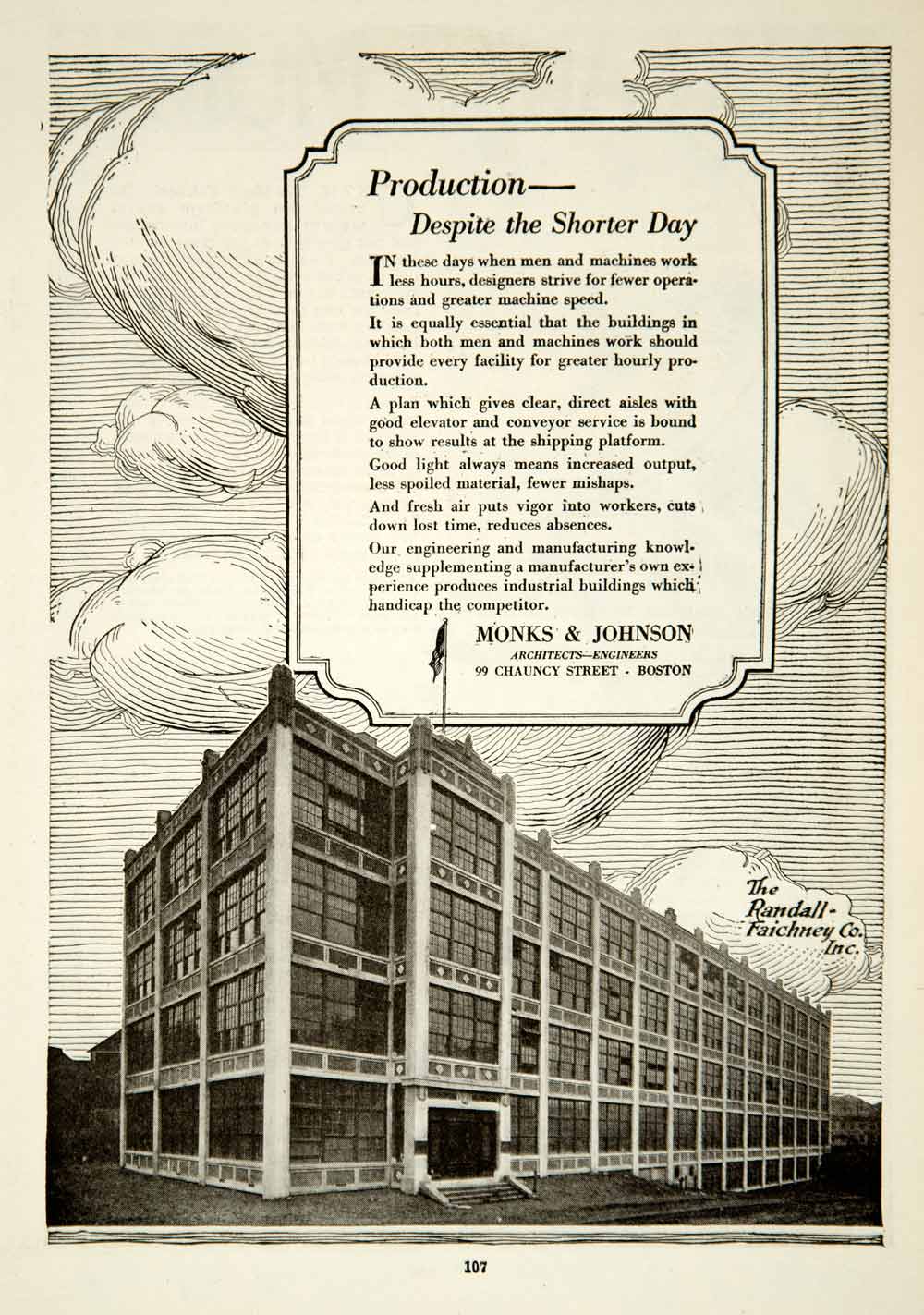 1920 Ad Monks Johnson Architecture Engineering Randall Raichney Building YRR2
