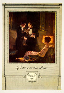 1922 Ad Liggett Myers Tobacco Smoking Fatima Turkish Cigarette Vintage YRR2