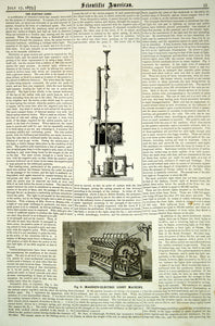 1875 Article Electricity Lighthouses Electric Light Beacon Illumination YSA4