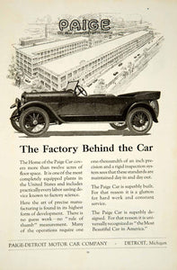 1919 Ad Paige-Detroit Motor Car Automobile Brass Era Transportation Factory YSC1