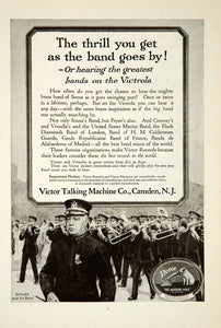 1919 Ad Victor Talking Machine Victrola Phonograph John Philip Sousa Band YSC1