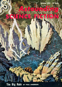 1954 Cover Astounding Science Fiction Art Richard Van Dongen Poul Anderson YSFC3