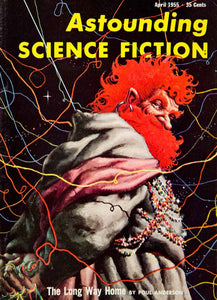 1955 Cover Astounding Science Fiction Art Frank Kelly Freas Poul Anderson YSFC3