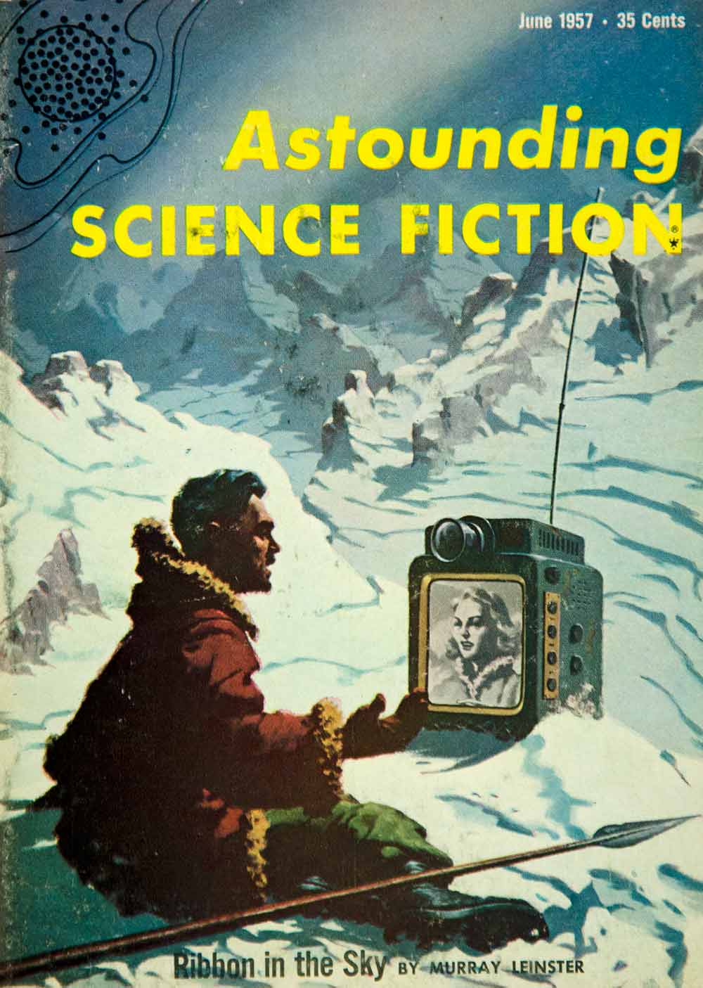 1957 Cover Astounding Science Fiction Art Richard Van Dongen