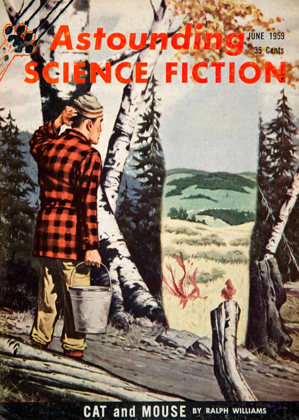 1959 Cover Astounding Science Fiction Art Richard Van Dongen Ralph YSFC3
