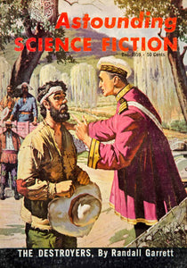 1959 Cover Astounding Science Fiction Art Richard Van Dongen Randall YSFC3