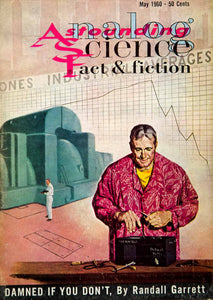 1960 Cover Astounding Analog Science Fact Fiction Richard Van Dongen YSFC4