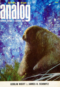 1965 Cover Analog Science Fiction Fact Art James H Schmitz Goblin Night YSFC4
