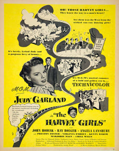 1946 Ad Movie Harvey Girls Judy Garland John Hodiak Ray Bolger Musical YSG1