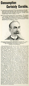1903 Ad Tuberculosis TB Consumption Cure Antidotum Tuberculose Kalamazoo MI YSM2