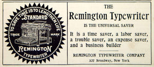 1903 Ad Vintage Remington Standard Typewriter Antique Machine Trademark  YSM2