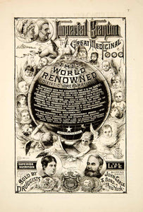 1886 Ad Imperial Granum Health Food Diet Nutrition Angels John Carle & Sons YSN1