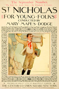 1900 Cover St. Nicholas Magazine School Boy Costume Knickers F. Y. Cory Art YSN2