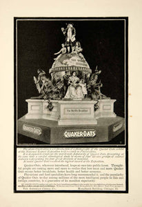 1900 Ad Quaker Oats Cereal Breakfast Food Exhibit Exposition Philadelphia YSN2