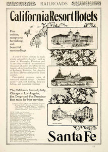 1901 Ad Atchison Topeka & Santa Fe Railway Travel Hotel Del Coronado Resort YSN2