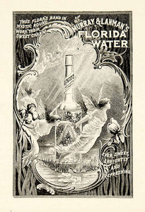 1900 Ad Murray & Lanman's Florida Water Perfume Cologne Fairies Art Nouveau YSN2