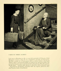 1940 Print Farm of Three Echoes Ethel Barrymore Priscilla Newton Broadway YTA2