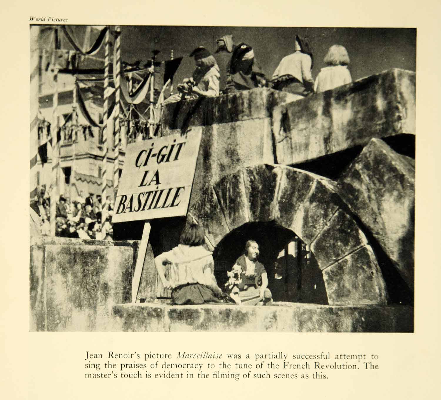 1940 Print La Marseillaise Film Movie French Revolution Jean Renoir Cinema YTA2