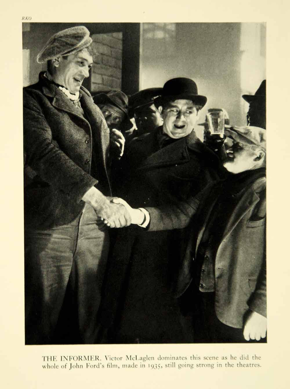 1941 Print The Informer 1935 Film RKO Movie Victor McLaglen Actor John Ford YTA2