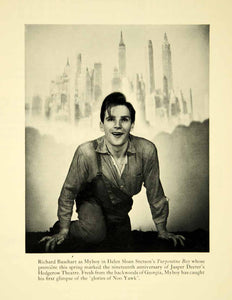 1942 Print Actor Richard Baseheart Turpentine Boy Play Helen Sloan Stetson YTA2