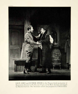 1943 Print Russian People Konstantin Simonov Play Leon Ames Luther Adler YTA2