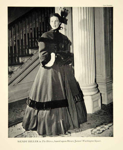 1947 Print Wendy Hiller Actress Catherine Sloper Heiress Broadway Play YTA3