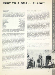 1957 Article Visit to a Small Planet Play Review Gore Vidal Cyril Ritchard YTA4