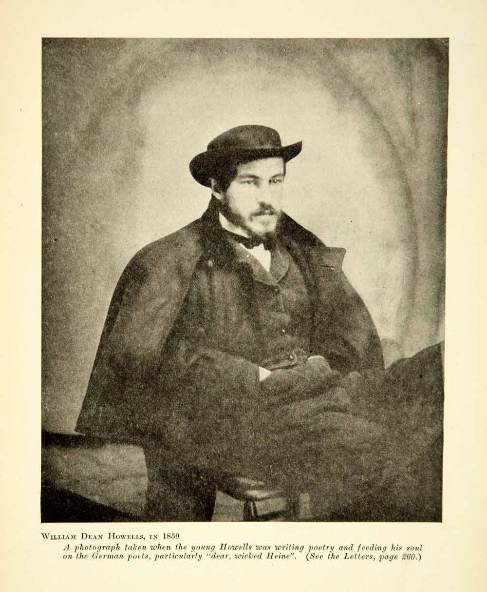 1928 Print William Dean Howells Portrait 1859 Writer Author Literary Critic YTB1