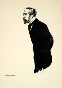 1923 Print Brander Matthews Writer Literary Caricature Portrait William YTB1
