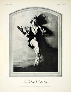 1926 Print Portrait Adolph Bolm Petrushka Metropolitan Opera House Dance YTD1