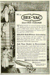1920 Ad Vintage Birtman Bee-Vac Electric Vacuum Cleaner Child Cleaning YTH1