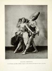 1925 Print Portrait Dance Cecil D'Andrea Harry Walters Costume Ballet YTM1