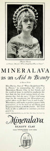 1923 Ad Mineralava Beauty Clay Cosmetic Vivaudou Paris New York Marion YTM2