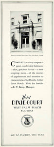 1931 Ad Hotel Dixie Court West Palm Beach Florida Architecture Portal YTM2