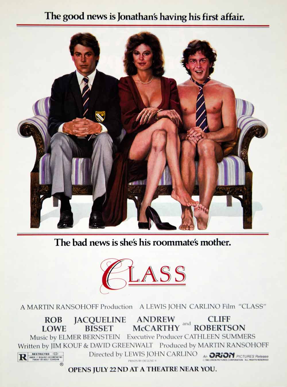 1983 Ad Film Class Jacqueline Bisset Rob Lowe Andrew McCarthy Lewis John YTM3