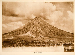 1915 Photogravure Mayon Volcano Active Albay Luzon Philippines Landscape YTMM1