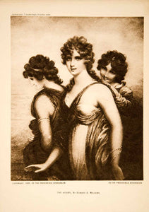 1917 Photogravure Edward Greene Malbone Hours Greek Goddesses Mythology YTMM2
