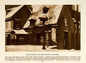 1923 Photogravure Quebec Montcalm Headquarters St. Louis Street Historic YTMM4