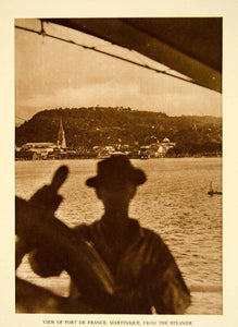 1924 Photogravure Fort-de-France Martinique City View Cityscape Caribbean YTMM4