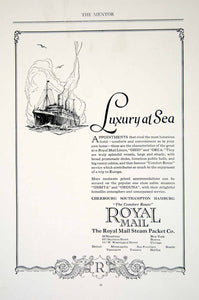 1923 Ad Royal Mail Steam Packet Company Ocean Liner Travel Luxury Steamers YTMM4