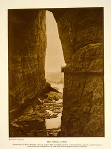 1926 Photogravure Rummel Gorge Rock Formation River Constantine Algeria YTMM5