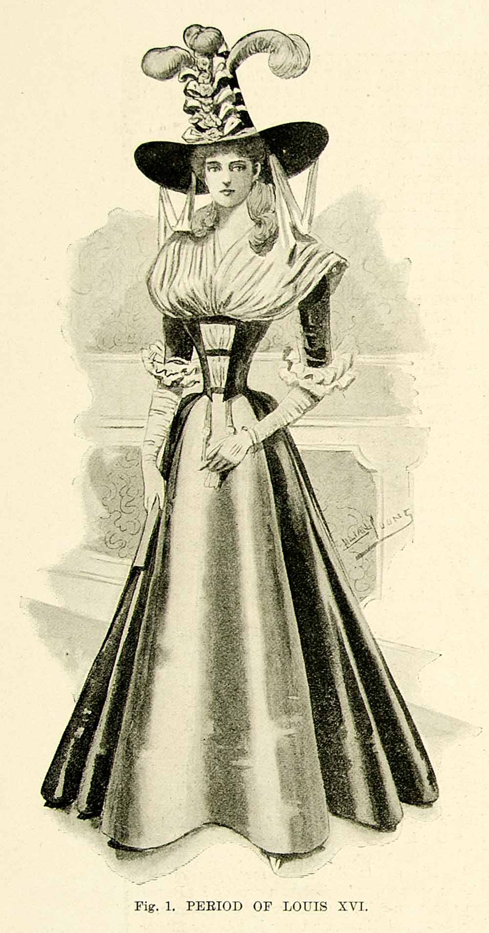 1895 Print Antique Victorian Masquerade Fancy Dress Costume Louis XVI Period Paper Historic Art LLC 1895 Print Antique Victorian Masquerade Fancy Dress Costume Louis XVI Period Paper Historic Art LLC