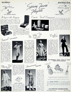 1938 Ad Air Shopping Pan American Imperial Genell Bliss Nubosa 480 YTR1