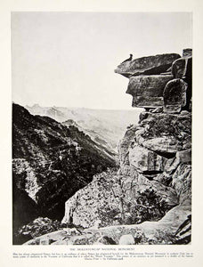 1917 Print Mukuntuweap National Monument Utah Park Natural History Rock YTR1