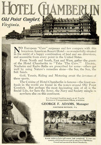 1916 Ad Hotel Chamberlin at Old Point Comfort Virginia Health Resort Golf YTR2