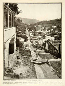 1916 Print Charlotte Amalie St. Thomas Virgin Islands Street City YTR2