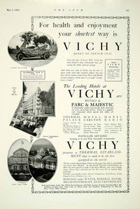 1924 Ad Vichy Tourist Attraction Hotel Du Parc Majestic Grand Casino France YTS2