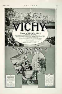 1924 Ad Hotel Du Parc Majestic French Spa Casino Spur Travel Bureau Vichy YTS2