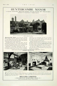 1924 Ad Huntercombe Manor Art Exhibit 5 Stratford Place Oxford St London YTS2