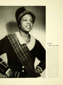 1938 Print Robin Carson Maxine Sullivan Williams Scotch Tartan Onyx Club YTS3